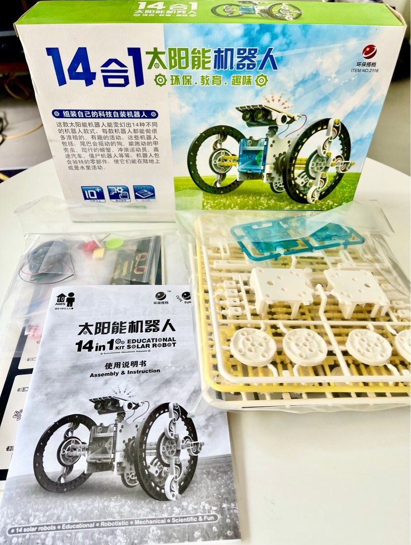 Green Energy Educational 14 in 1 Solar Robot Building Kit