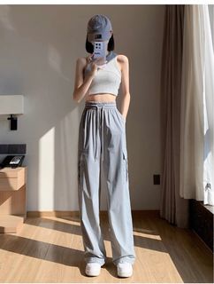 GREY Cargo Pants Oversized Long
