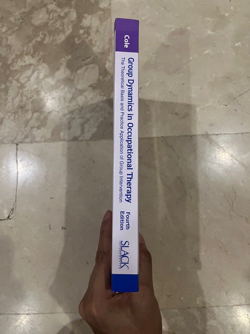 Group Dynamics in Occupational Therapy (4th Edition) (Category: Textbooks) located in San Jose. Submitted by maui.mercs (Listing ID 1246545103, Image 2). Description: .