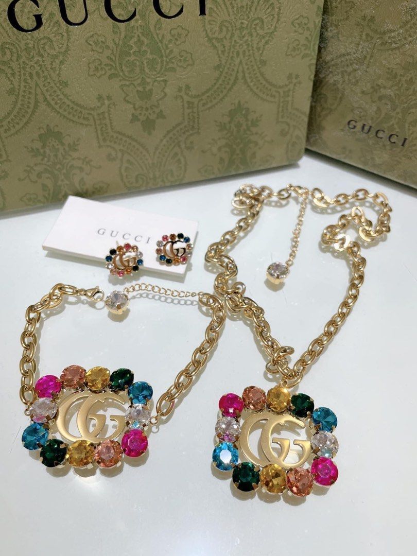 GUCCI FANCY STONE SET Women s Fashion Jewelry Organizers Precious Stones on Carousell