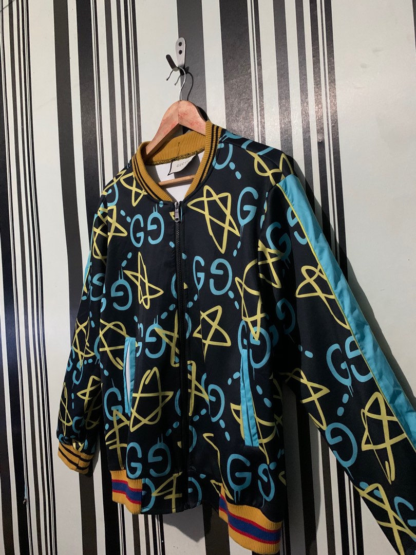 Gucci graffiti jacket hot sale