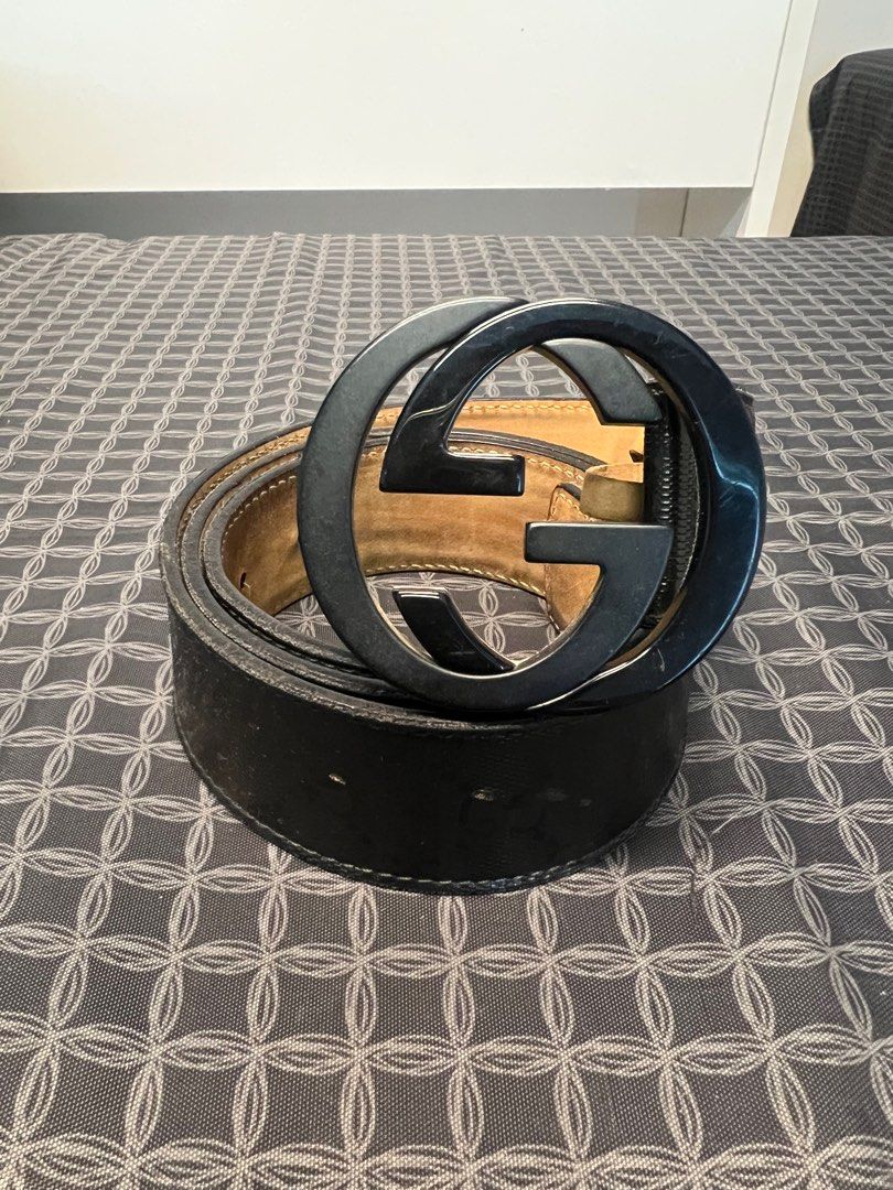All black gucci belt hotsell