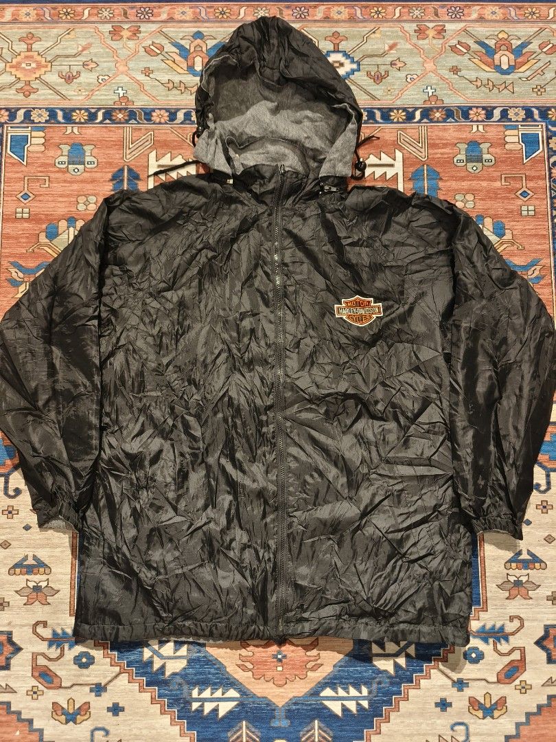 Harley Davidson wind breaker Men s Fashion Activewear on Carousell