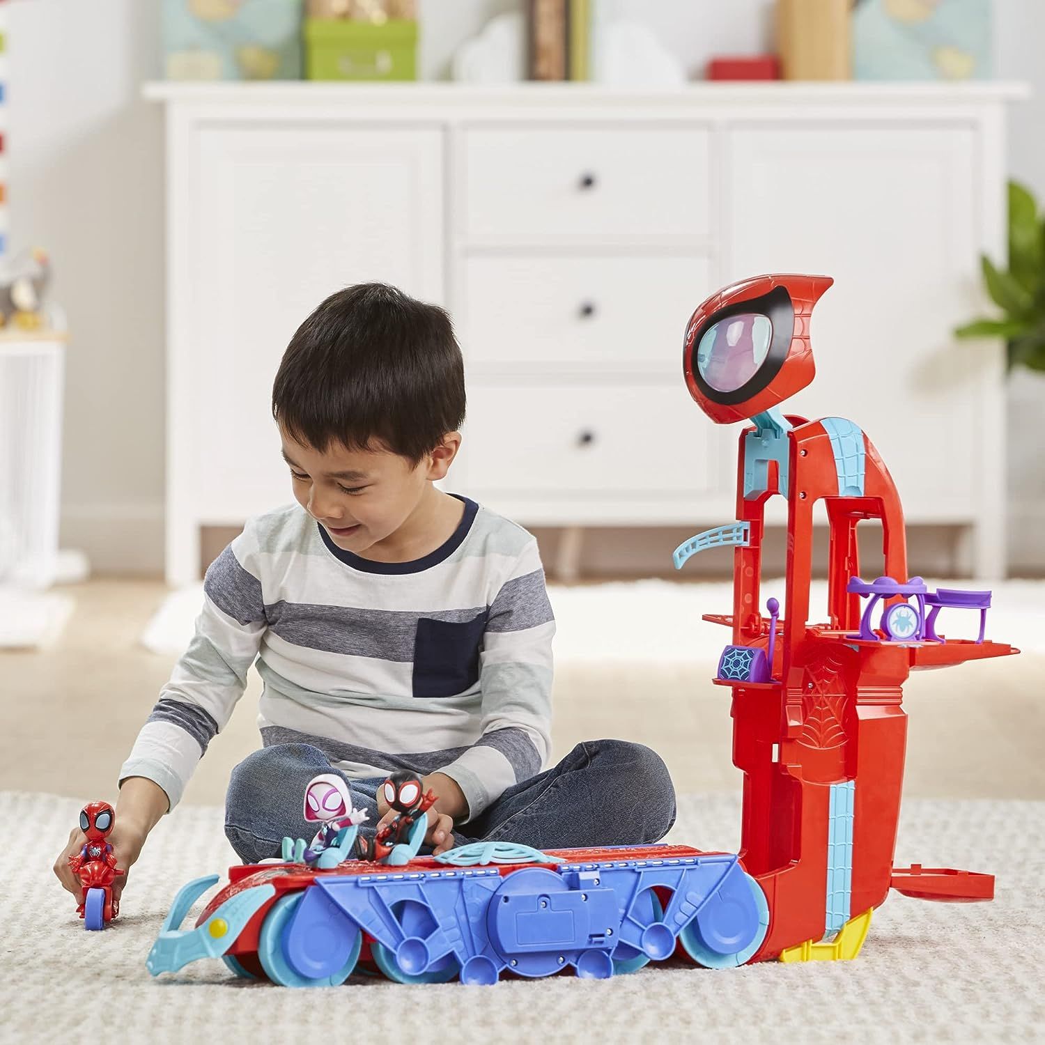 Hasbro Marvel Spidey and His Amazing Friends Spider Crawl-R 2-in-1 ...