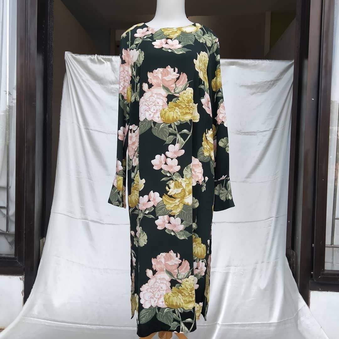 H&M Green Floral Maxi Dress