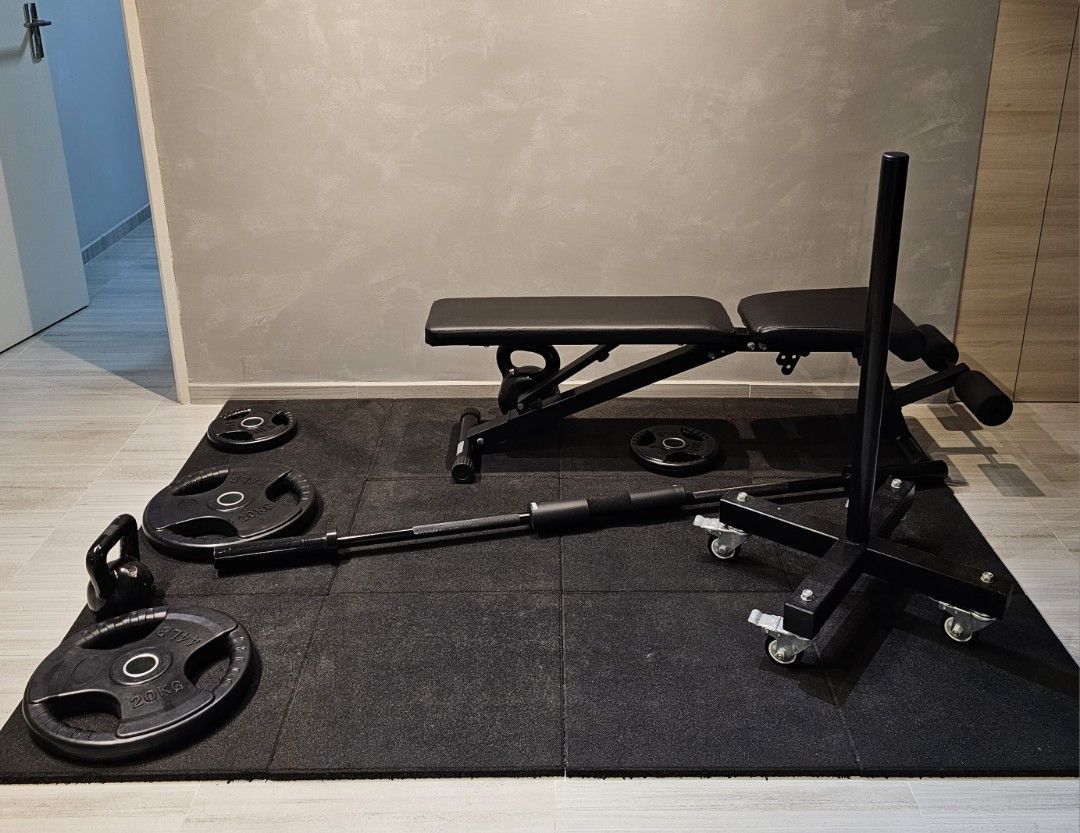 20kg home shop gym set