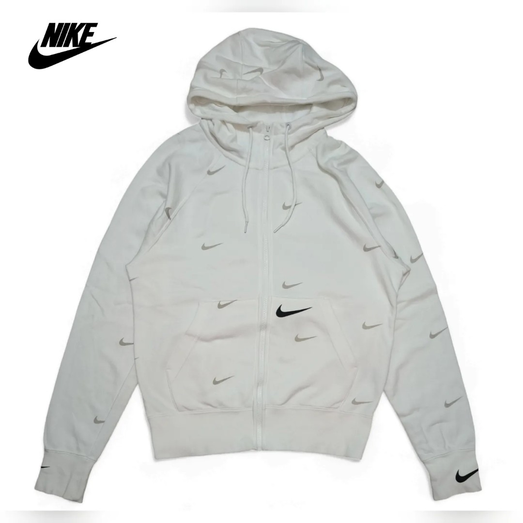 Hoodie Nike - White, Fesyen Pria, Pakaian , Baju Luaran di Carousell