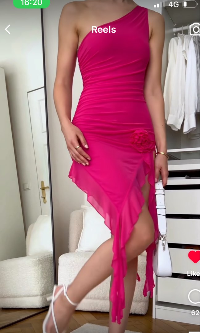 Hot pink dress, Women's Fashion, Dresses & Sets, Dresses on Carousell