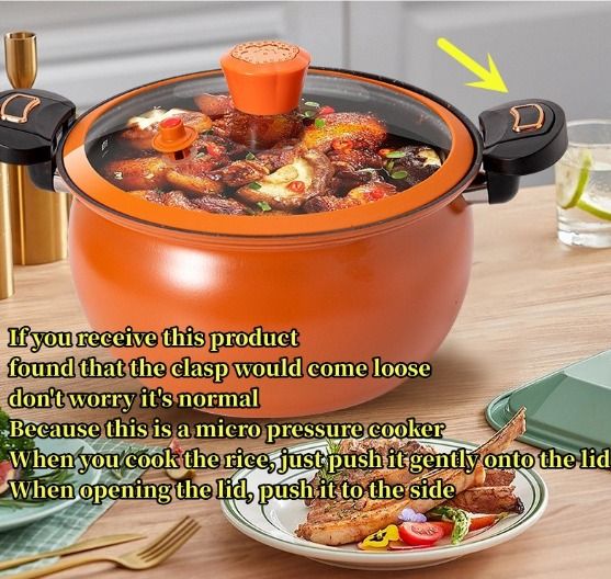 Household Micro Pressure Cooker multi function Smoldering Pot Medical Stone Pressure Non Stick Cooking