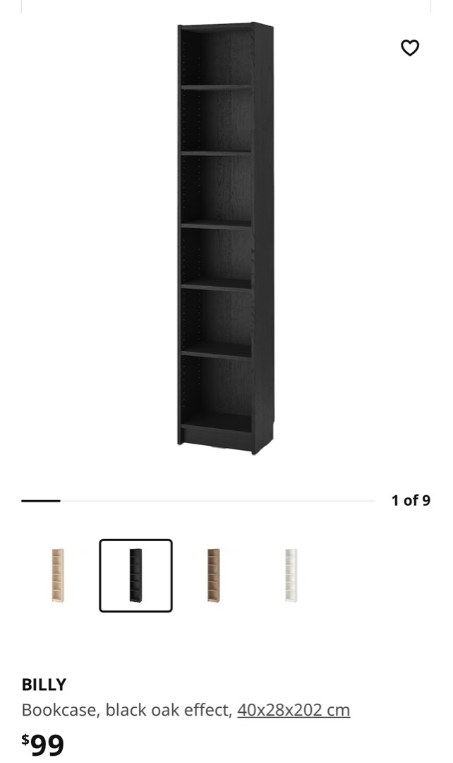IKEA Billy Bookcase, Furniture & Home Living, Furniture, Shelves