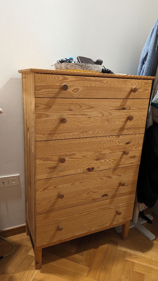 Tarva 5 drawer shop chest