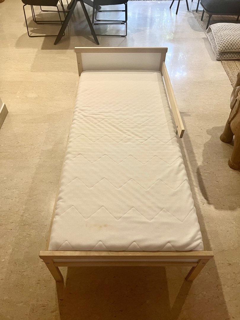 IKEA toddler bed (SNIGLAR) with mattress in excellent condition