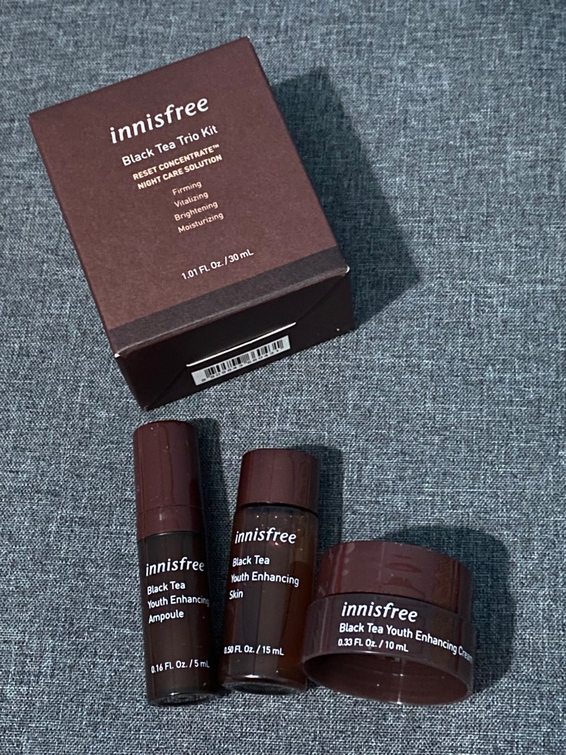 Innisfree Black Tea Trio Kit, Beauty & Personal Care, Face, Face Care