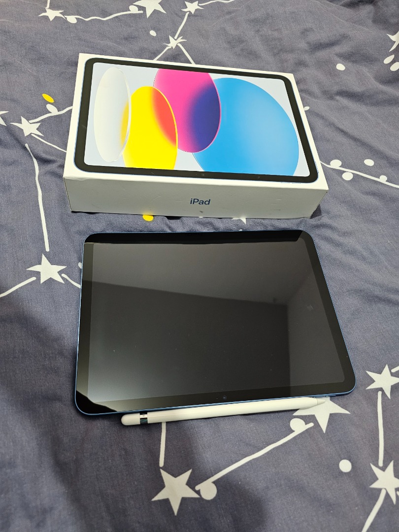 iPad gen 10 with apple pencil 第一代及差電轉插, 手提電話, 平板電腦 