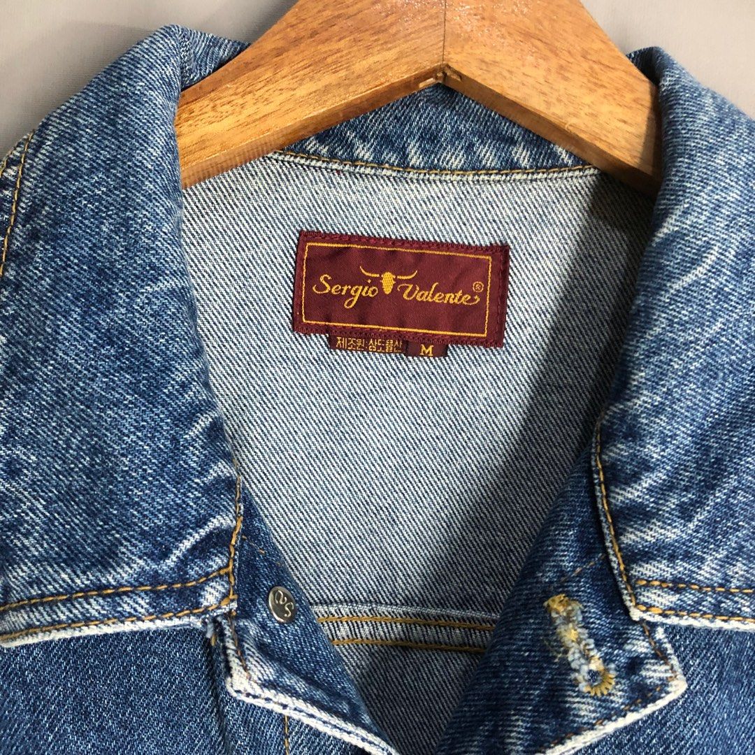 Jaket Jeans sergio valente unisex bisa cowok cewek not zara h m