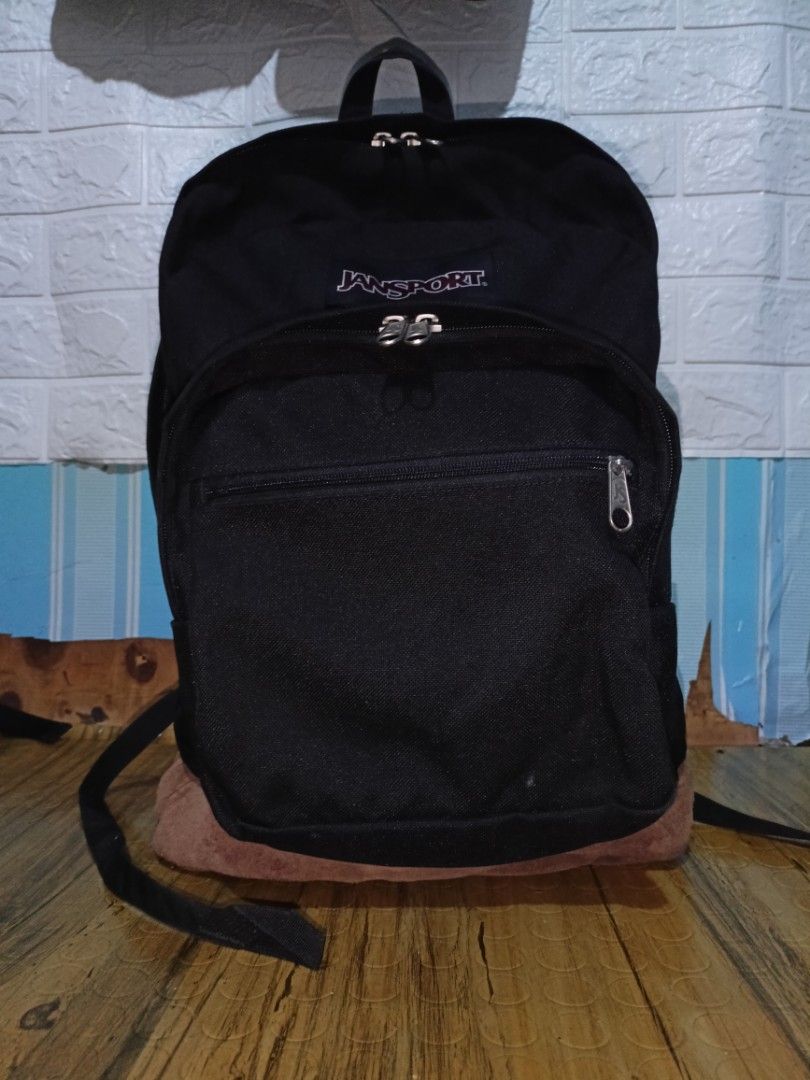 Jansport Leather Bottom Backpack Men s Fashion Bags Backpacks