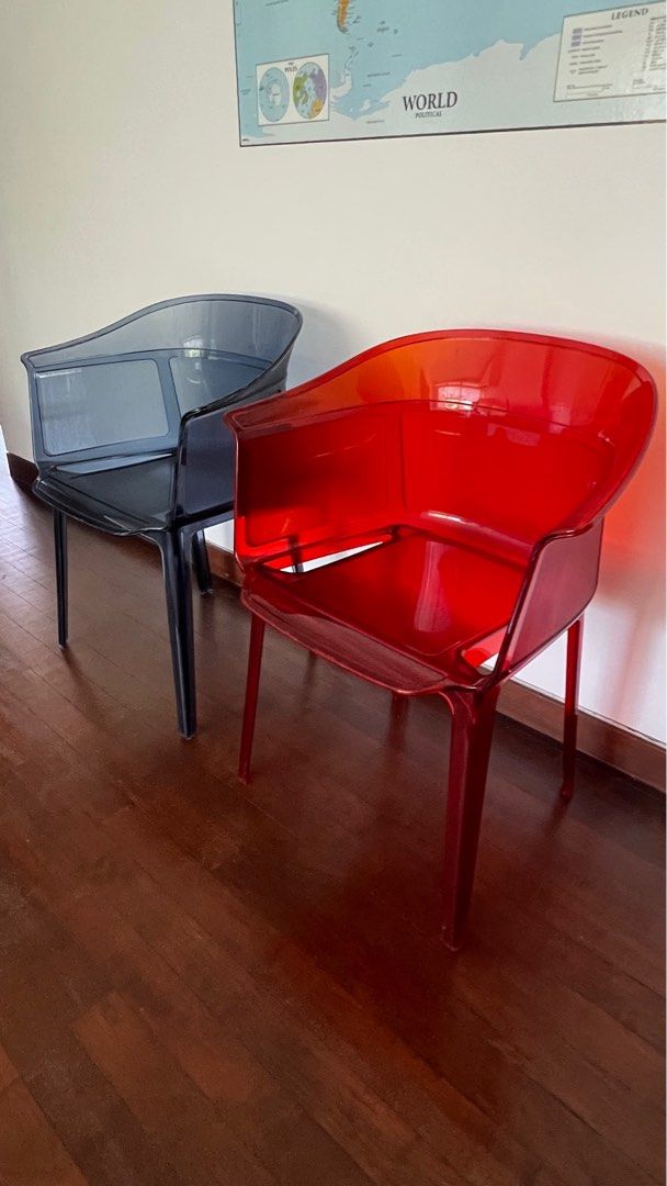 2x Kartell Papyrus Chairs, Furniture & Home Living, Furniture, Chairs