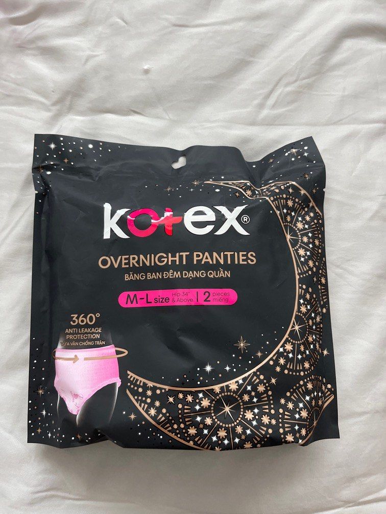 Kotex Overnight Panties ML, Beauty & Personal Care, Sanitary Hygiene