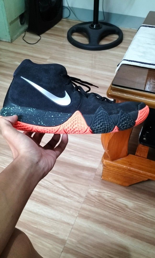 Kyrie 4 silver orange top
