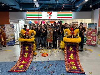 Lion dance for Grand Opening