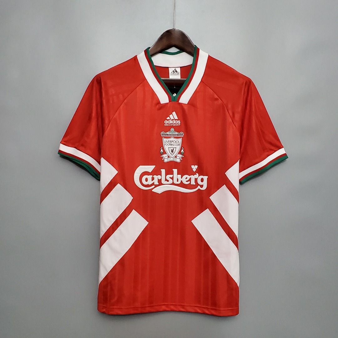 Liverpool 93 95 Home Retro Kit Men s Fashion Activewear on Carousell