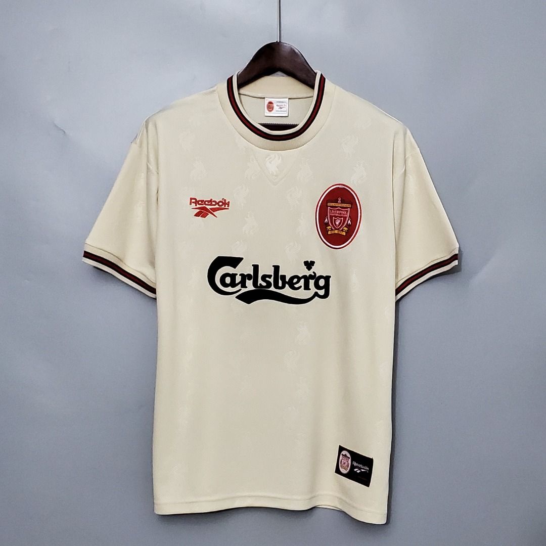 Liverpool 96 97 Away Retro Kit Men s Fashion Activewear on Carousell