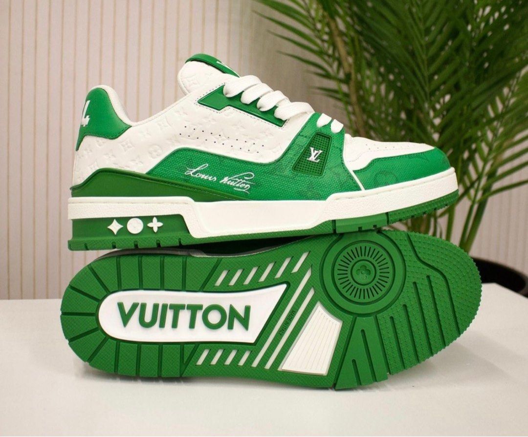 Louis Vuitton LV sneaker trainer 54 green, Men's Fashion, Footwear, Sneakers  on Carousell