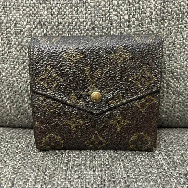 Shop Louis Vuitton Monogram Unisex Leather Folding Wallet Logo