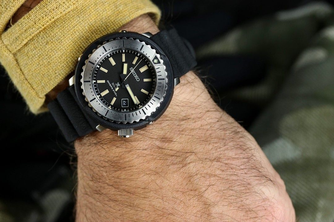 Lowest Price Seiko PROSPEX TUNA SNE541 Men s Black Silicone Strap Black Dial Watch sne541 sne541p sne541p1 Birthday gift birthday seiko BRAND NEW IN