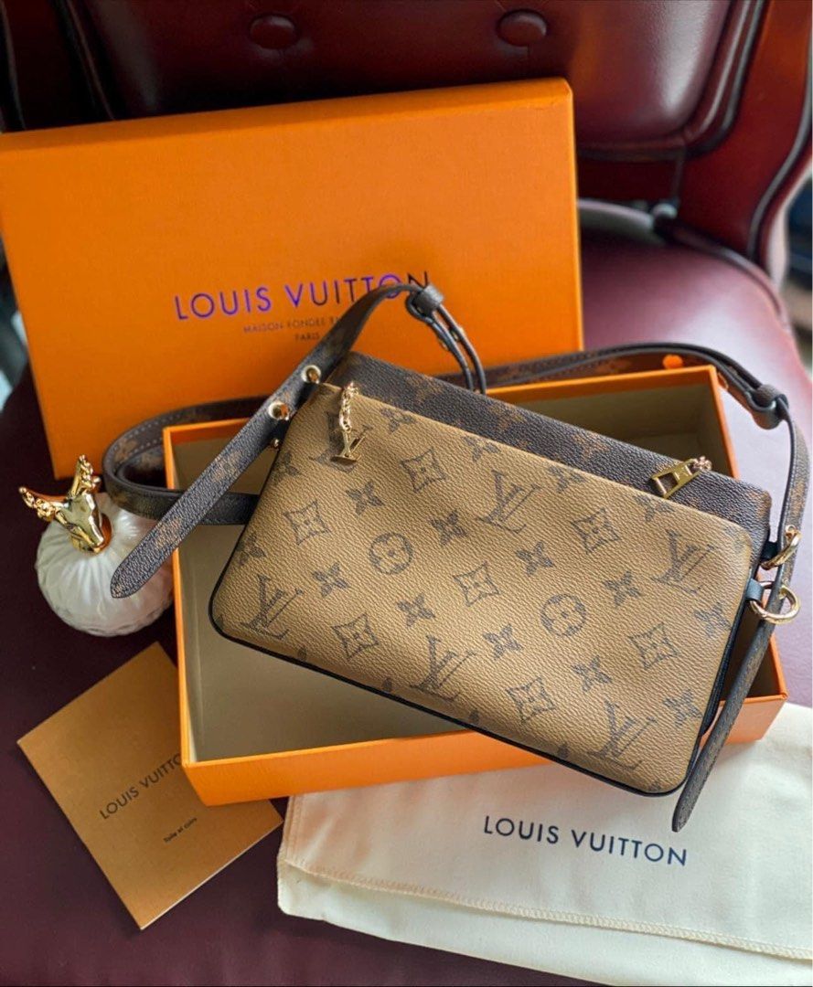 LOUIS VUITTON Crossbody Bag Pochette LV3 M45412 Monogram Shoulder Purse  Auth New