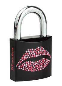 MASTER LOCK 30mm wide solid body padlock; kiss printed pattern Model No. 3430EURDKISS (Category: Locks, Doors & Gates) located in Manila. Submitted by abubotmanila (Listing ID 1246543115, Image 3). Description: SRP- 529 Product Details The Master Lock No. 3430EURDKISS Solid Body Padlock features a 30mm wide metal body for durability. The 5mm diameter shackle is 18mm long and made of hardened steel, offering extra resistance to cutting and sawing.