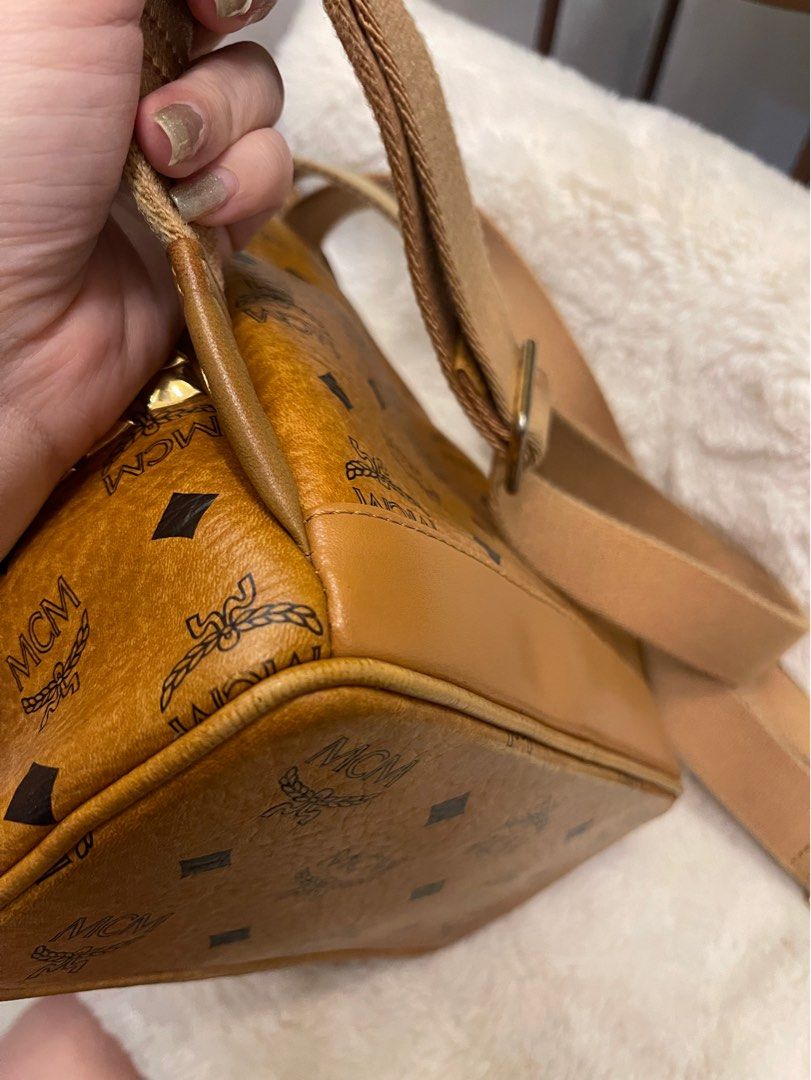 Authentic MCM Backpack ( Look at the receipt and if its fake i will hold  full legal resonsibilty ), Luxury, Bags & Wallets on Carousell