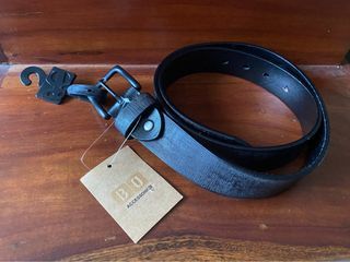 FERRAGAMO 3cm Cross-Grain Leather Belt for Men