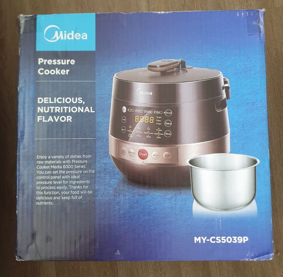 Midea pressure cooker 5l mycs5039p, TV & Home Appliances, Kitchen
