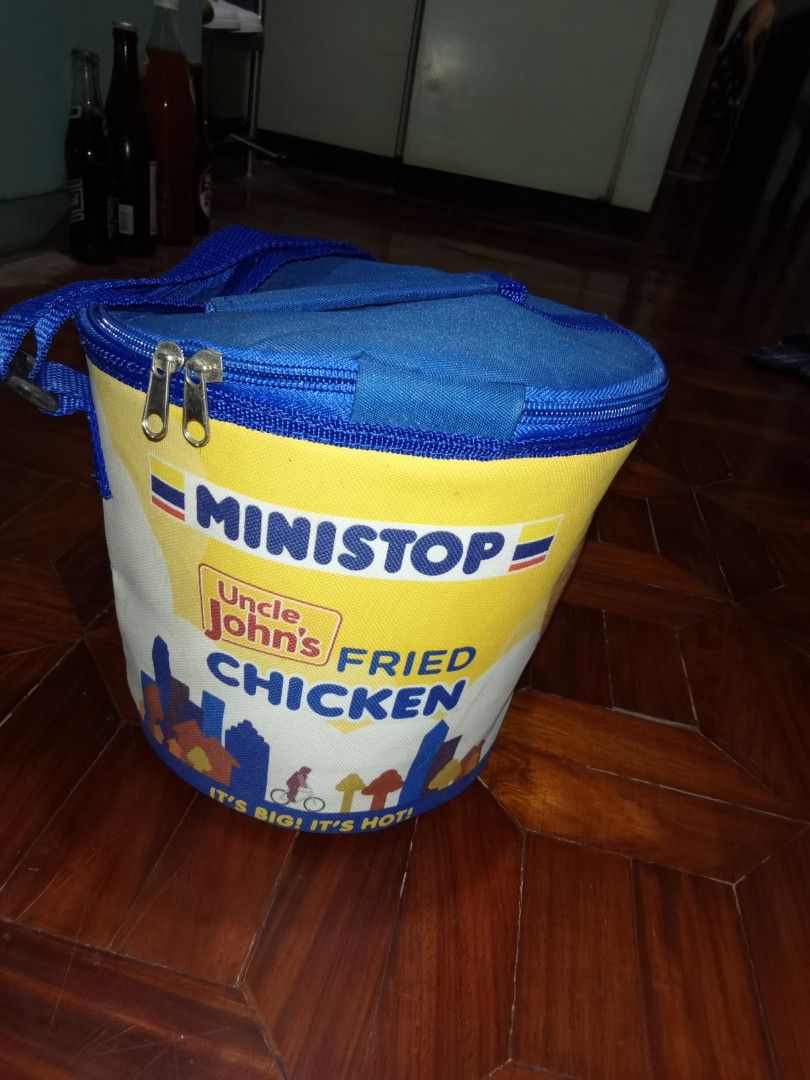 Ministop Uncle John's Fried Chicken insulated bucket bag on Carousell