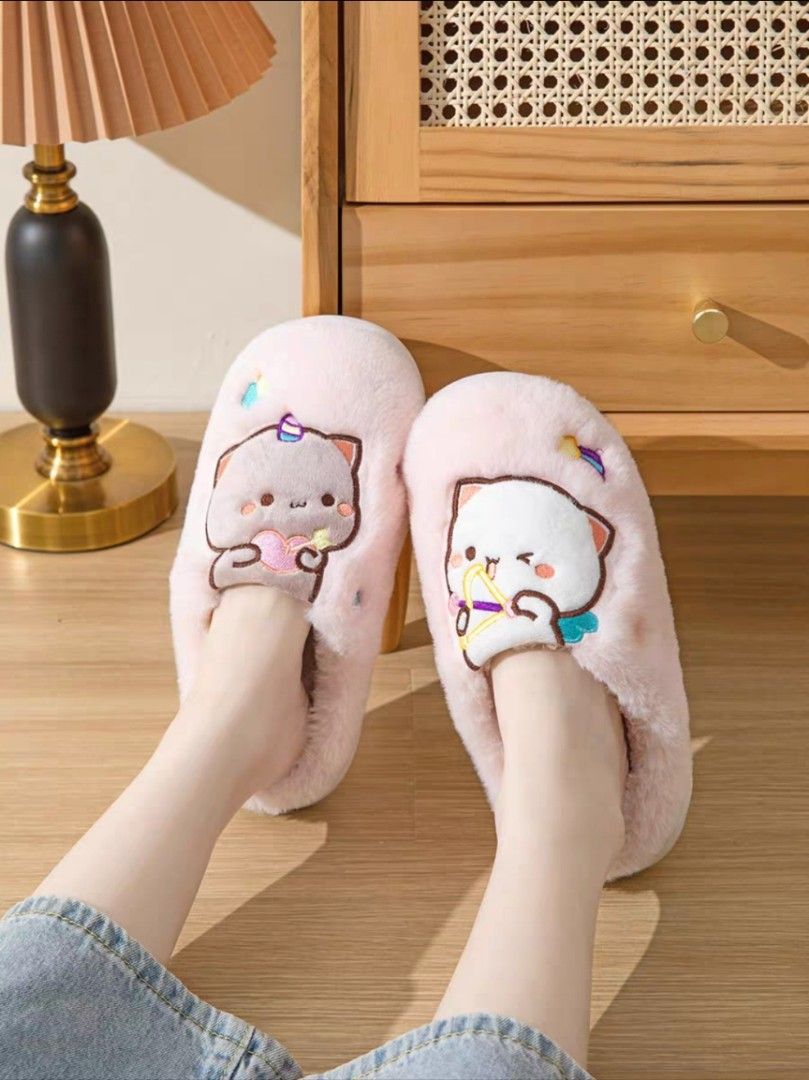 Mitao Embroidered Bedroom Slippers Women s Fashion Footwear