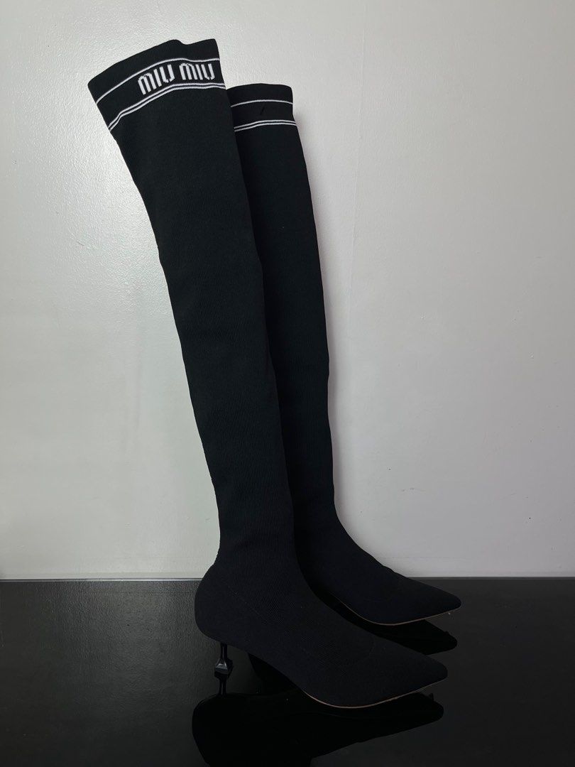 Miu miu sock online booties