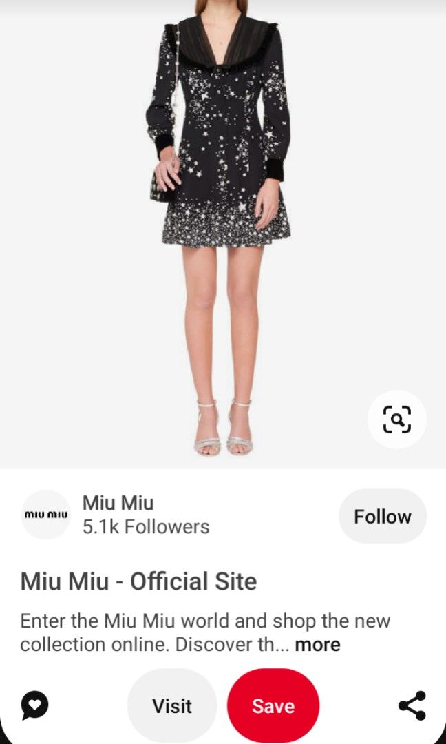 Miu miu star dress hotsell