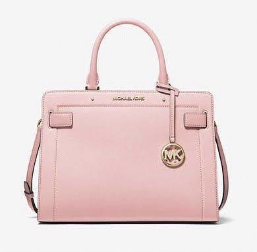 MK Michael Kors Rayne Medium Saffiano Leather Satchel Crossbody in