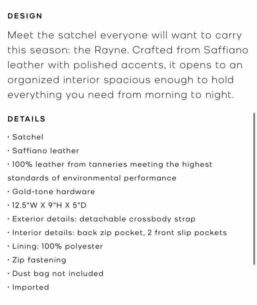 Michael Kors Rayne 35S0Gu9S2L Medium Saffiano Leather Satchel Powder Blush