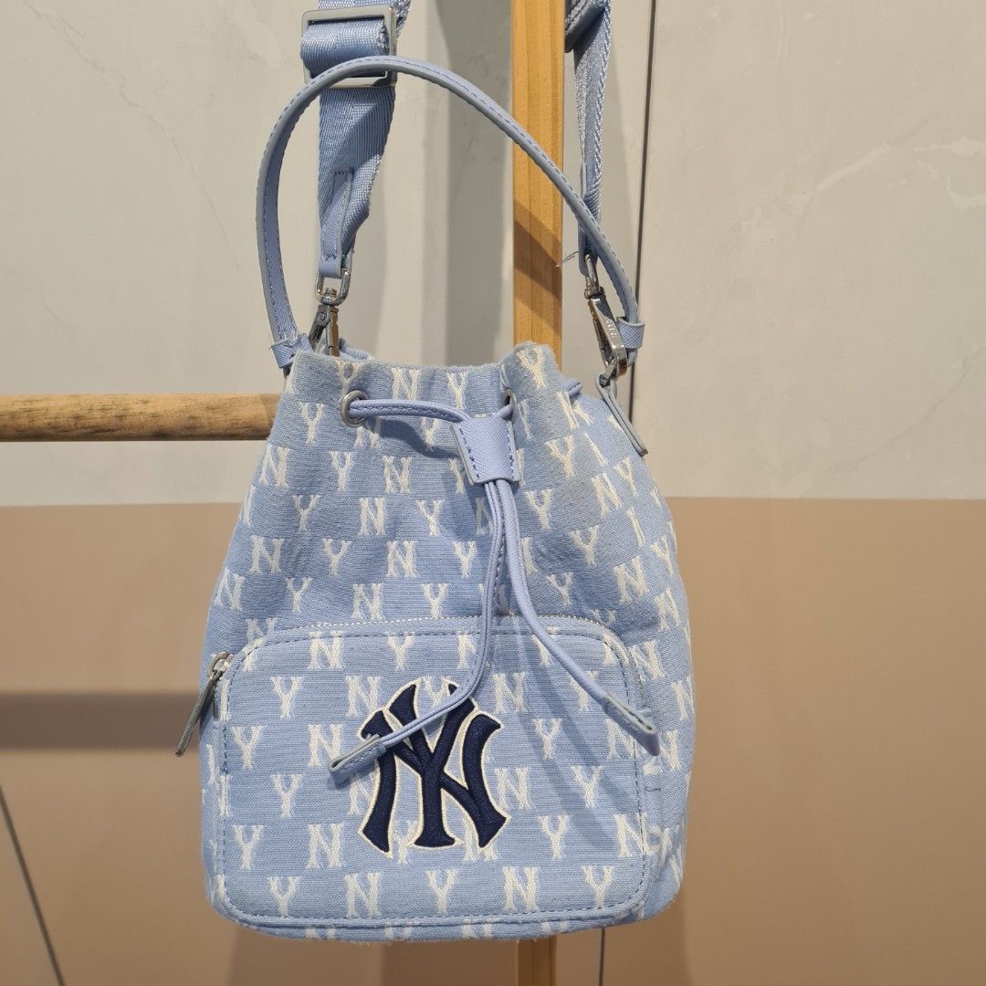 MLB Korea Common Monogram Jacquard Bucket Bag New York Yankees