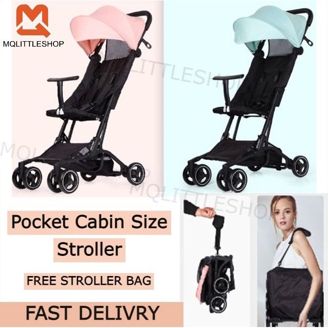 Cabin stroller size deals