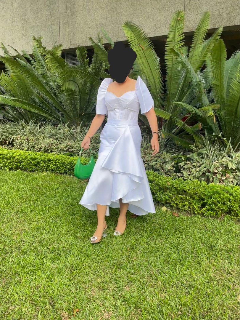 Modern filipiniana knee length top