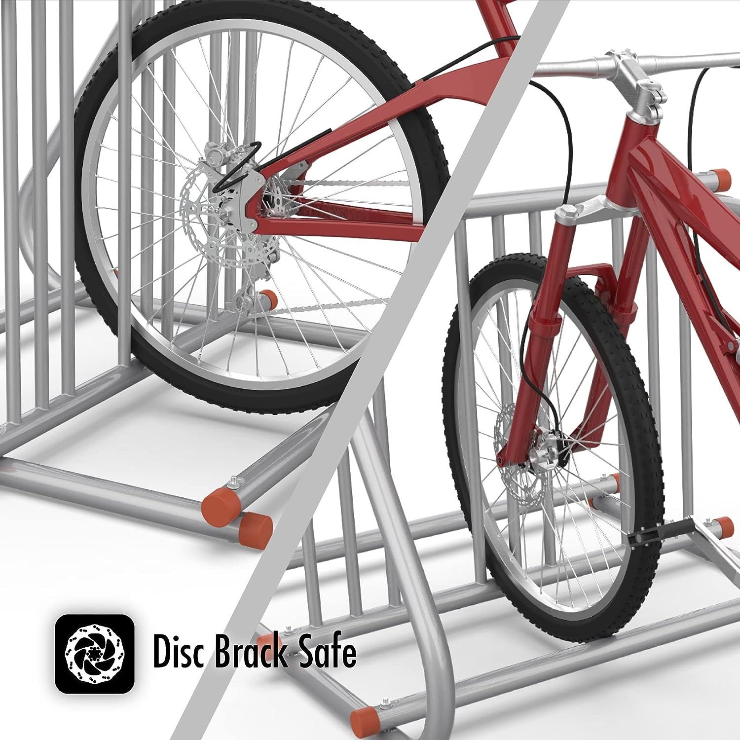 MR 6 Bike Stand Rack 2Sided, Bicycle Floor Parking Stand, Double Wheel