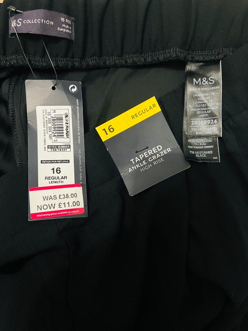 M&S High Rise Sequin Side Stripe Ankle Grazier Joggers - Plus Size, Women's  Fashion, Bottoms, Other Bottoms on Carousell