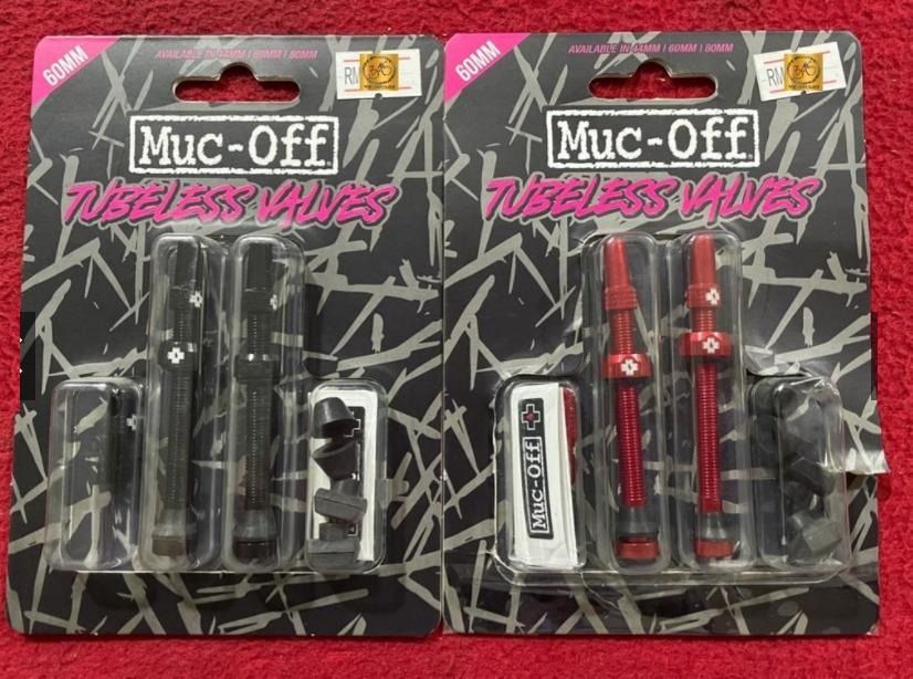 Muc-Off V2 Tubeless Valve Kit - Black, 44mm