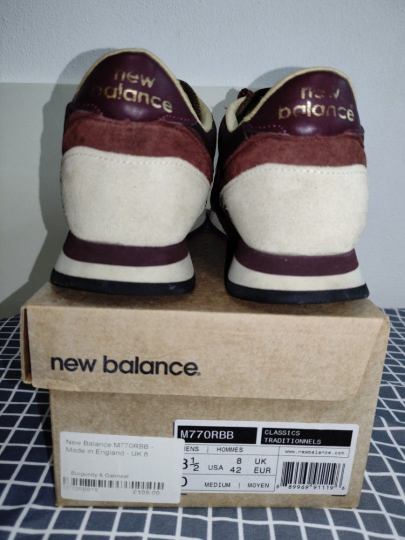 New balance 770 homme bordeaux clearance
