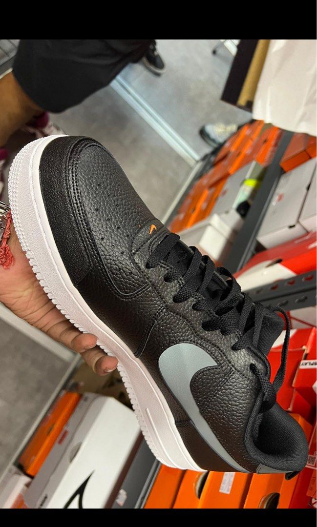 Nike Air Force 1 Black Orange DJ6887-001