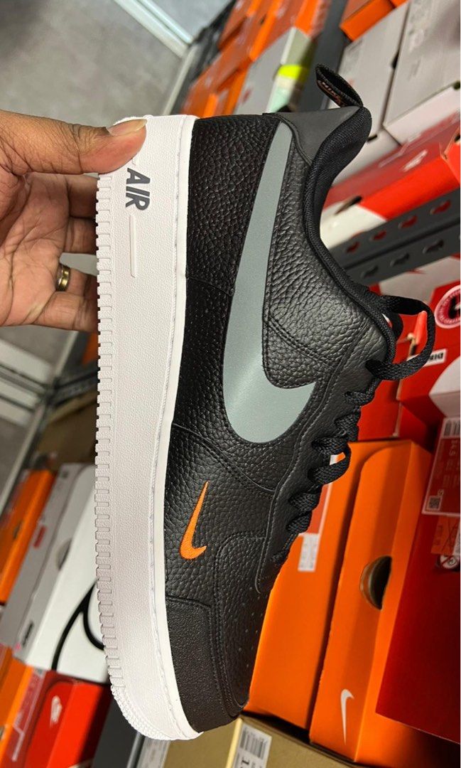 Nike Air Force 1 Black Orange DJ6887-001