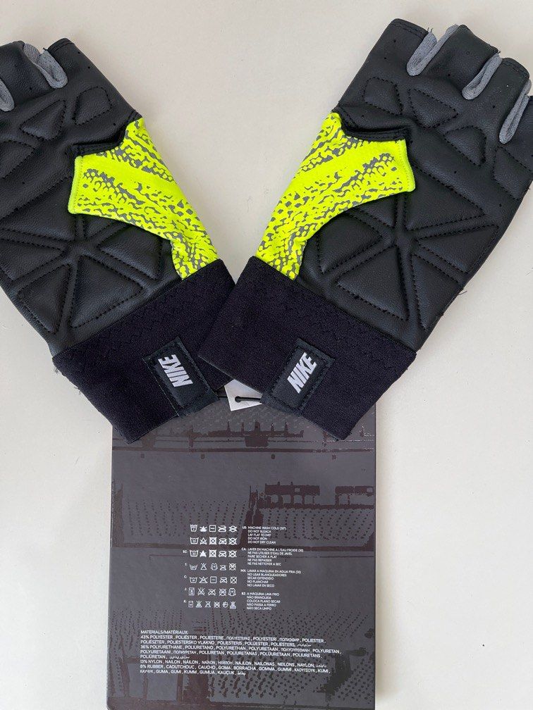 nike rubber gym gloves
